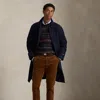 Ralph Lauren The Langdon Wool Walking Coat In Blue