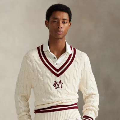 Ralph Lauren The Morehouse College Cricket Sweater In Brown