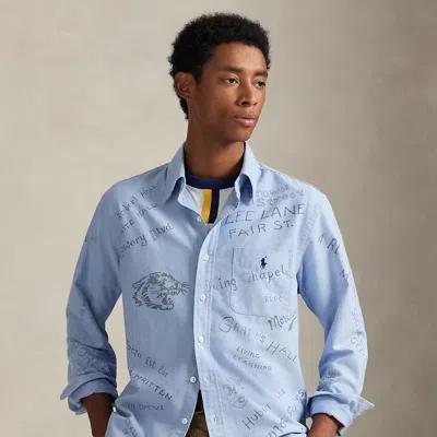 Ralph Lauren The Morehouse College Diary-print Shirt In Multi