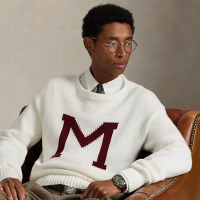 Ralph Lauren The Morehouse College Letter Sweater In Brown