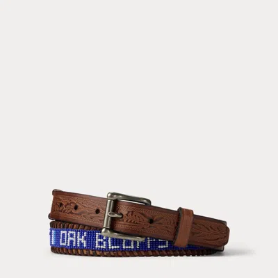Ralph Lauren The Oak Bluffs Beaded Belt In Multi
