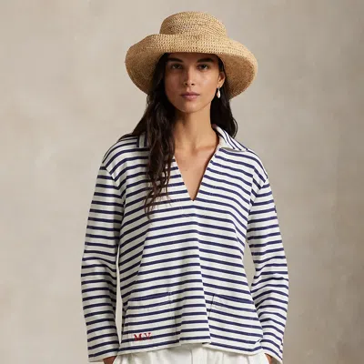 Ralph Lauren The Oak Bluffs Striped Jersey Shirt In Multi
