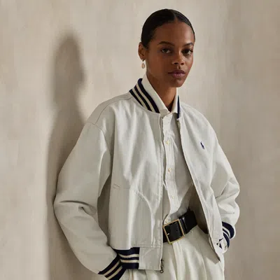 Ralph Lauren The Oak Bluffs Track Jacket In White