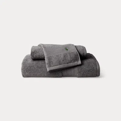 Polo Ralph Lauren The Polo Towel & Mat In Barclay Heather In Black