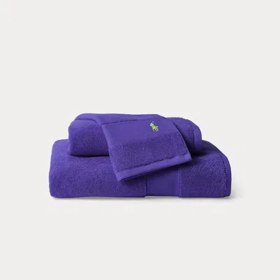 Polo Ralph Lauren The Polo Towel & Mat In Chalet Purple In Blue