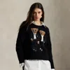 Ralph Lauren The Ralph & Ricky Tuxedo Bear Sweater In Black