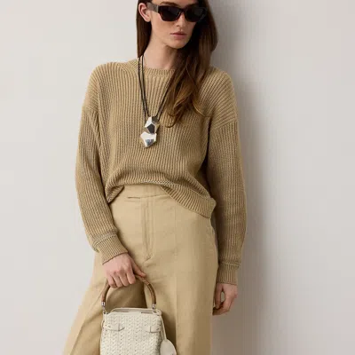 Ralph Lauren The Ralph Braided Small Bucket Bag In Lux Cream In White