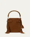 Ralph Lauren The Ralph Calf-suede Small Bucket Bag In Brown