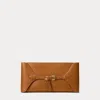 Ralph Lauren The Ralph Calfskin Pouchette In Brown
