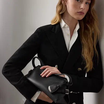 Ralph Lauren The Ralph Calfskin Small Shoulder Bag In Black