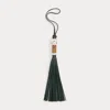 Ralph Lauren The Ralph Calfskin Tassel Bag Charm In Green