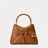 Ralph Lauren Medium Bamboo-handle Tote Bag In Brown