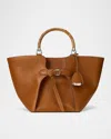 Ralph Lauren The Ralph Calfskin Tote Bag In Rl Gold