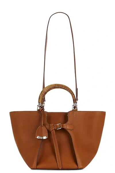 Ralph Lauren The Ralph Calfskin Tote In Gold