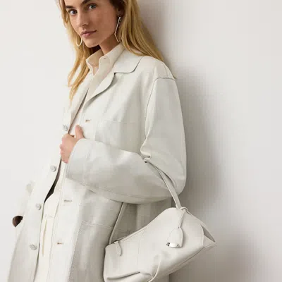 Ralph Lauren The Ralph Small Floral Shoulder Bag In White