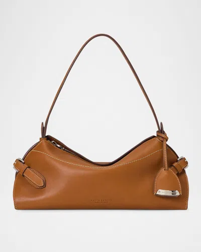 Ralph Lauren The Ralph Small Leather Shoulder Bag In Rl Brown