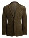 Ralph Lauren Textured Single-breasted Blazer In Green