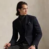 Ralph Lauren The Rl67 Glen Plaid Wool Tweed Jacket In Black