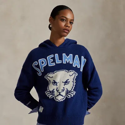 Ralph Lauren The Spelman College Hooded Sweater In Blue