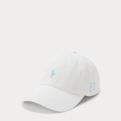 Ralph Lauren The Spelman College Twill Ball Cap In White