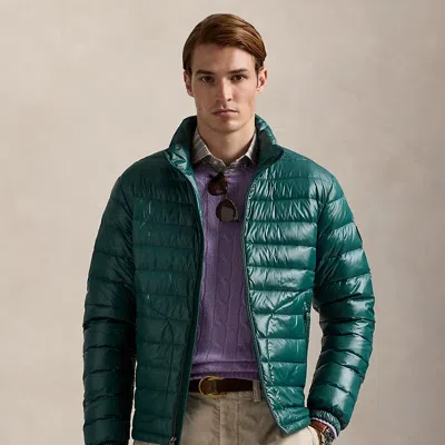 Ralph Lauren The Stewart Glossed Down Jacket In Green