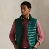 Ralph Lauren The Stewart Glossed Down Vest In Green