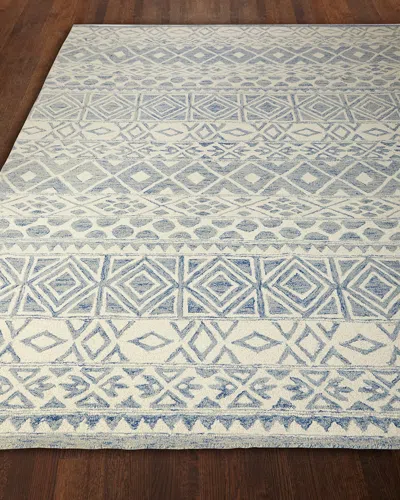 Ralph Lauren Theresa Hand-tufted Rug, 9' X 12' In Ivory, Blue