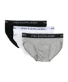 Polo Ralph Lauren Pack Of 3 Briefs In Multicolored Cotton In Gray