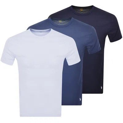 Ralph Lauren Three Pack Short Sleeve T Shirts Navy In Multi