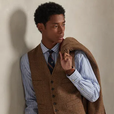 Ralph Lauren Tick-weave Tweed Vest