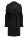 Ralph Lauren Drfr Crp 36 Lined Coat In Black
