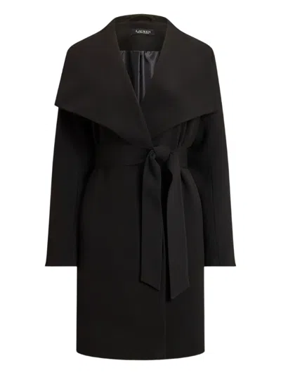 Ralph Lauren Drfr Crp 36 Lined Coat In Black