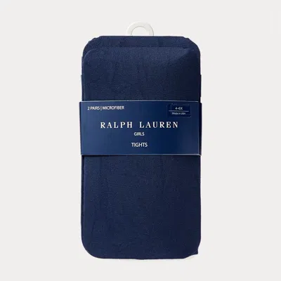 Ralph Lauren Kids' Tights 2-pack In Blue