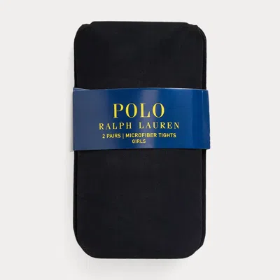 Ralph Lauren Kids' Tights 2-pack In Black In Brown