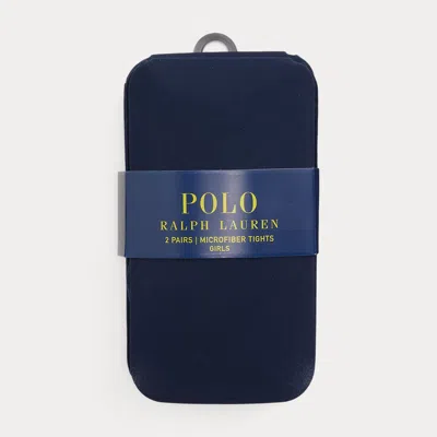 Ralph Lauren Kids' Tights 2-pack In Navy In Blue