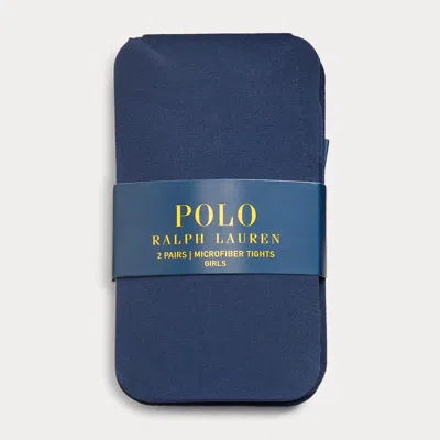 Ralph Lauren Kids' Tights 2-pack In Navy In Blue