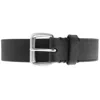 Ralph Lauren Tmbled Leather Belt Black In Black