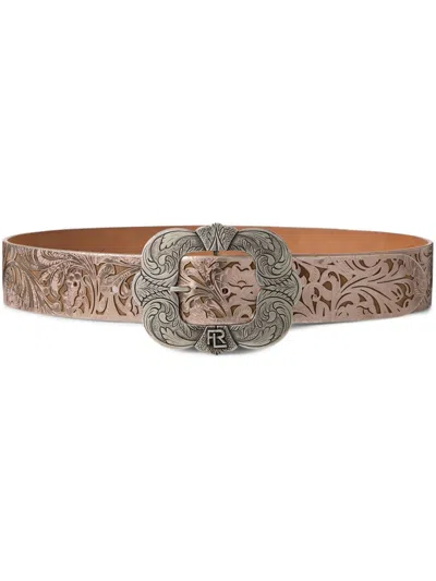 Polo Ralph Lauren Tooled-buckle Belt In Bronze