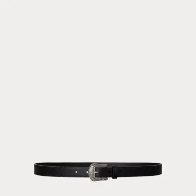 Ralph Lauren Tooled-buckle Leather Belt