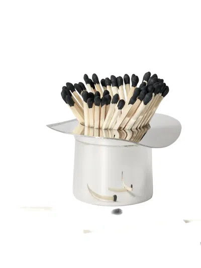 Ralph Lauren Top Hat Match Holder In Silver