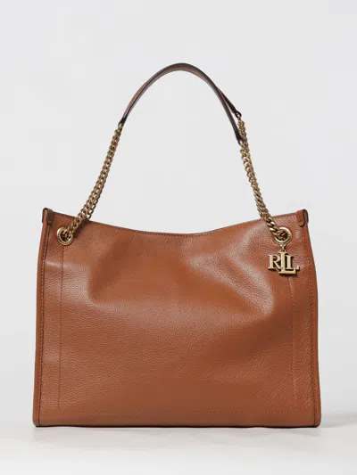 Ralph Lauren Tote Bag Lauren  Woman Color Leather In Brown