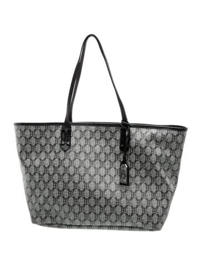 Pre-owned Ralph Lauren Tote Large In Gray