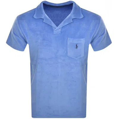 Ralph Lauren Logo Embroidered Polo Shirt In Blue