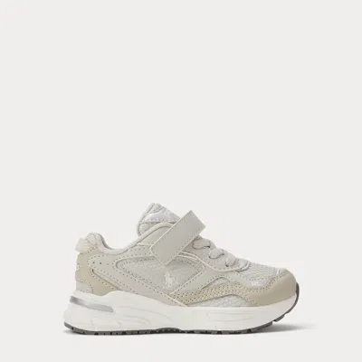 Ralph Lauren Kids' Trackster 275 Faux-suede Ps Sneaker In Grey Multi