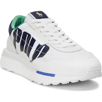 Ralph Lauren Train 89 Logo Leather Sneaker