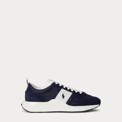 Ralph Lauren Train 89 Rib Trainers Navy In Blue