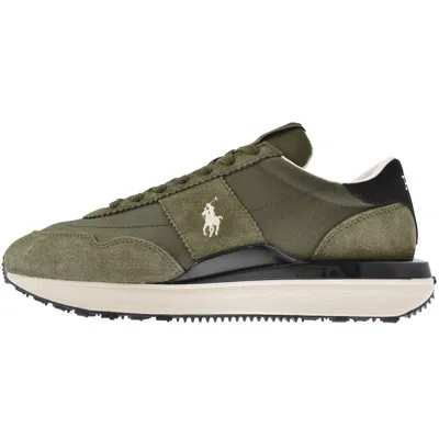 Ralph Lauren Train 89 Trainers Olive In Green