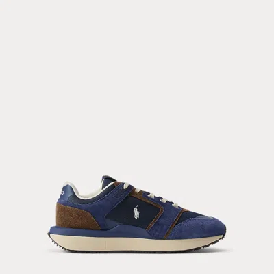 Ralph Lauren Train 89 V2 Suede-paneled Sneaker In Multi