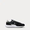 Ralph Lauren Train 89 V2 Suede-paneled Sneaker In Black