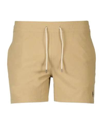 Polo Ralph Lauren Traveler Straight-leg Mid-length Swim Shorts In Neutrals